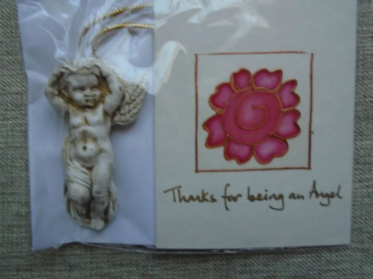 Silk painted angel cards, Angels, Gift - Image 2