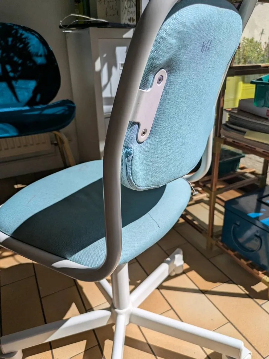 Kids IKEA ORFJALL Desk Chair Blue - Image 4
