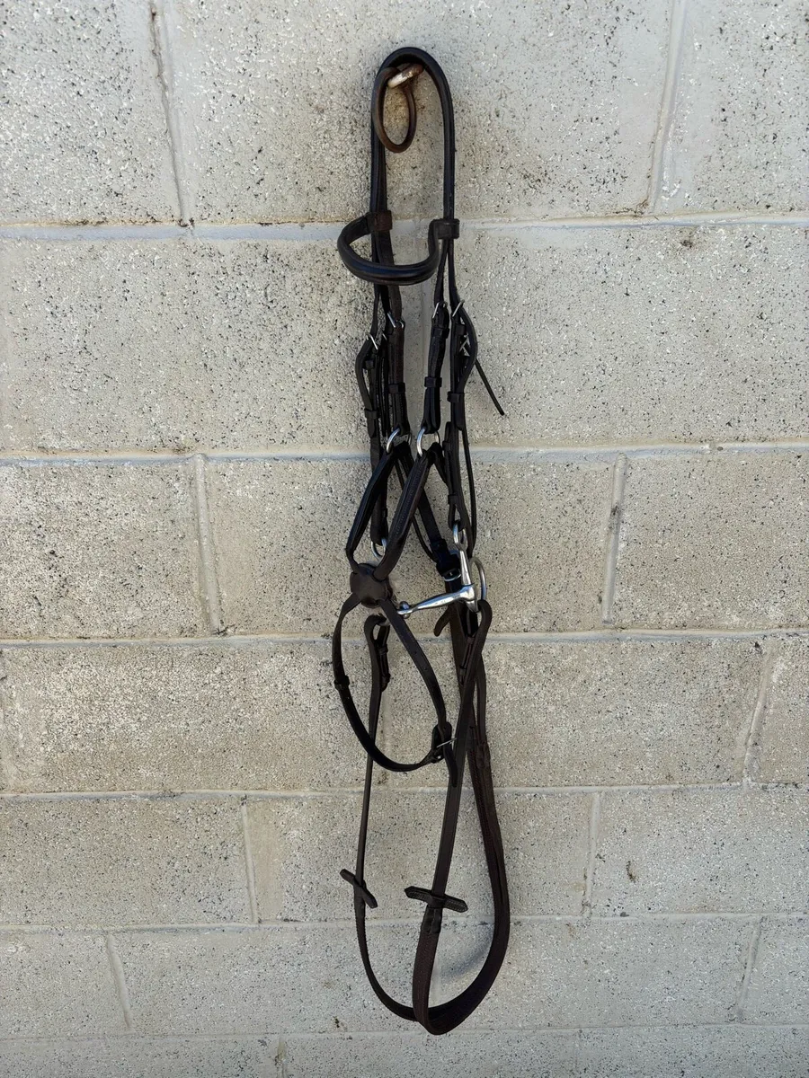 SHOWJUMPING LEATHER PONY BRIDLE - Image 2