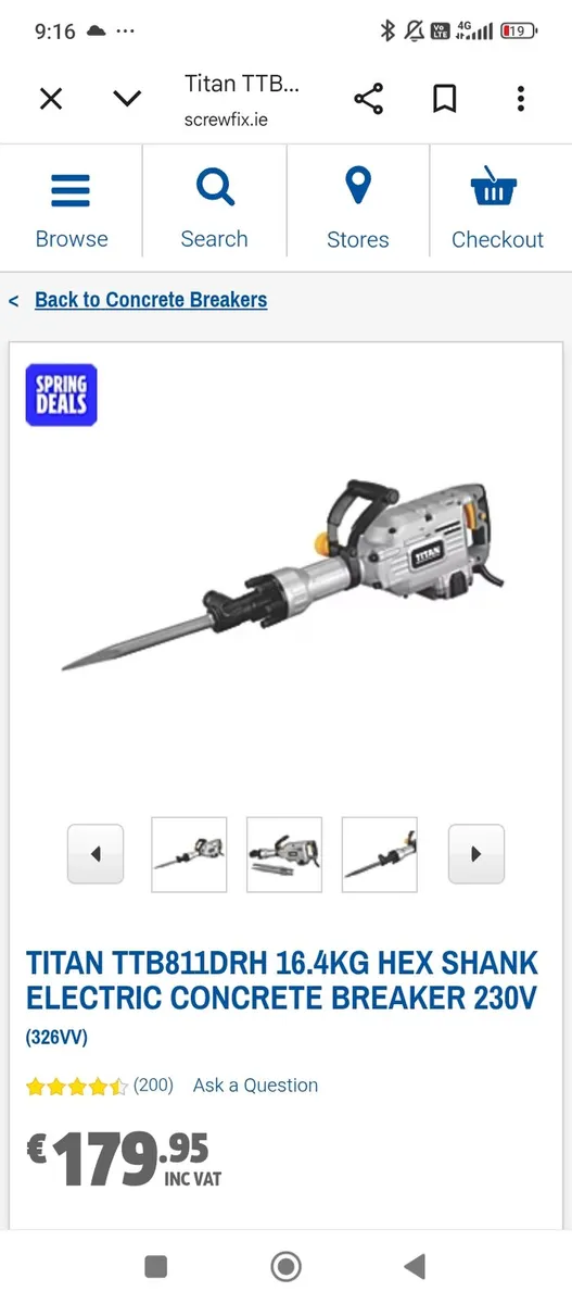 Power Tool concrete breaker