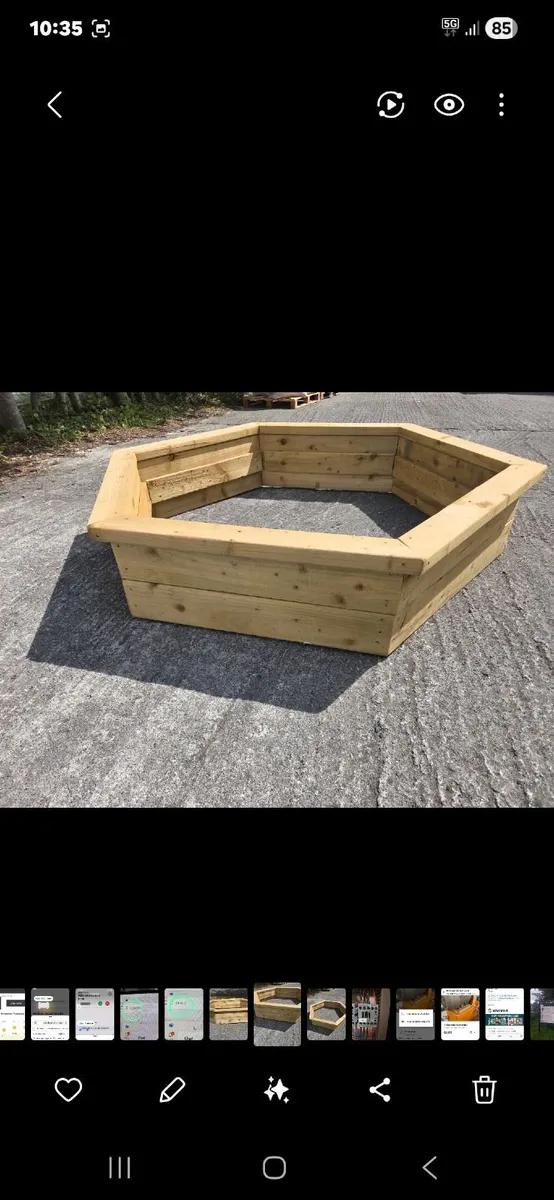raise large timber planters for  flowers or veg - Image 1