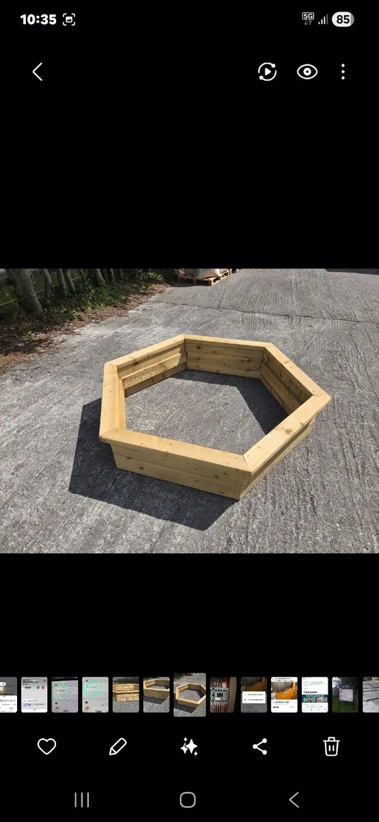 raise large timber planters for  flowers or veg - Image 3