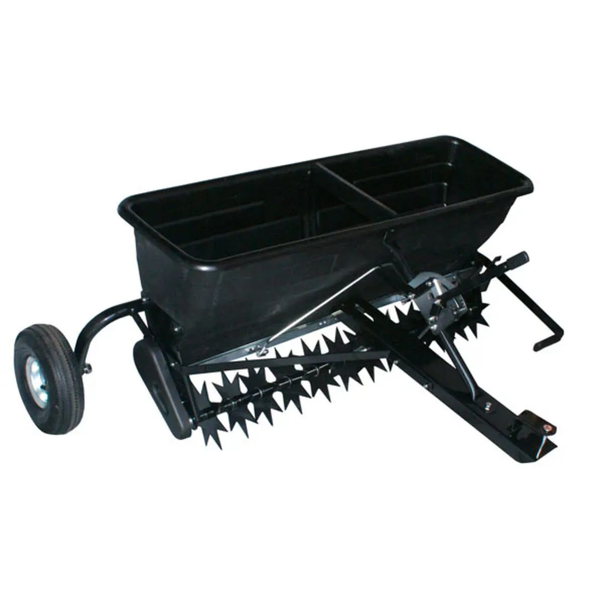 Spreader & Seeder 175lb Tow Behind Lawn Spreader