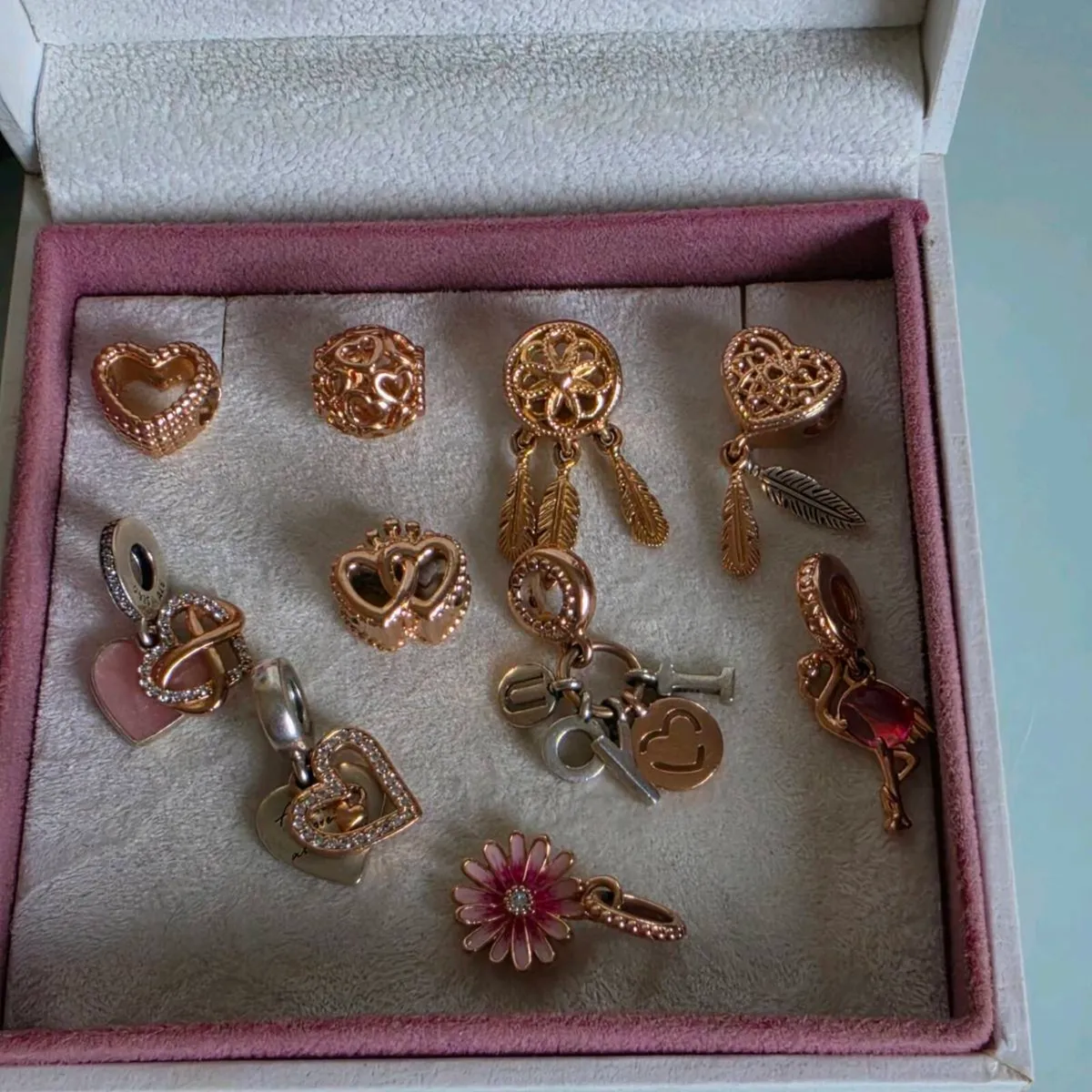 Pandora charms rose gold 20e each charm - Image 4