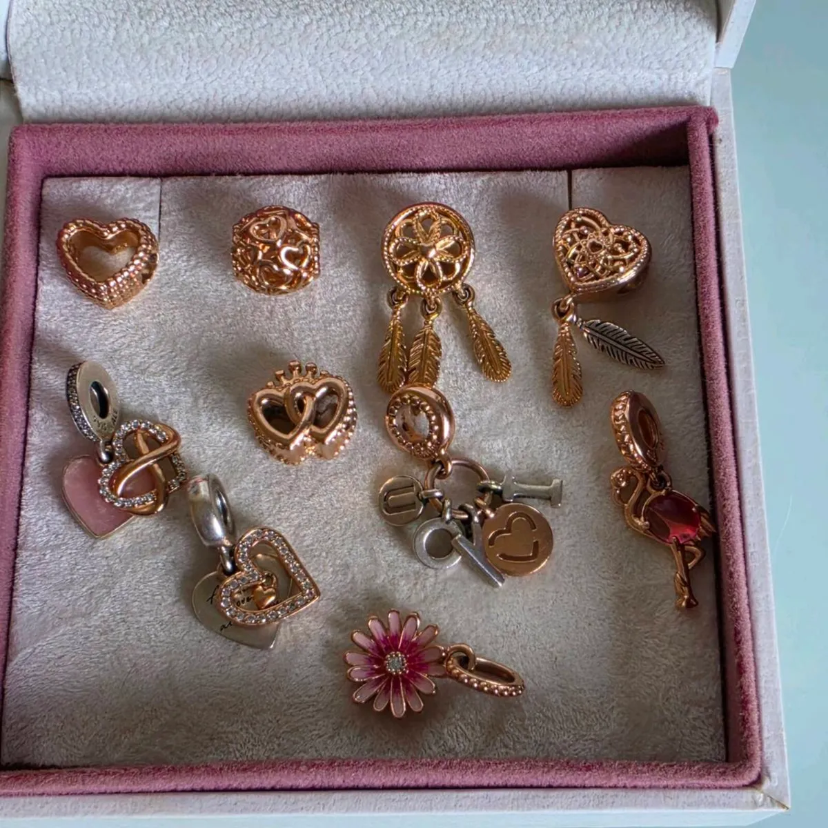 Pandora charms rose gold 20e each charm - Image 2