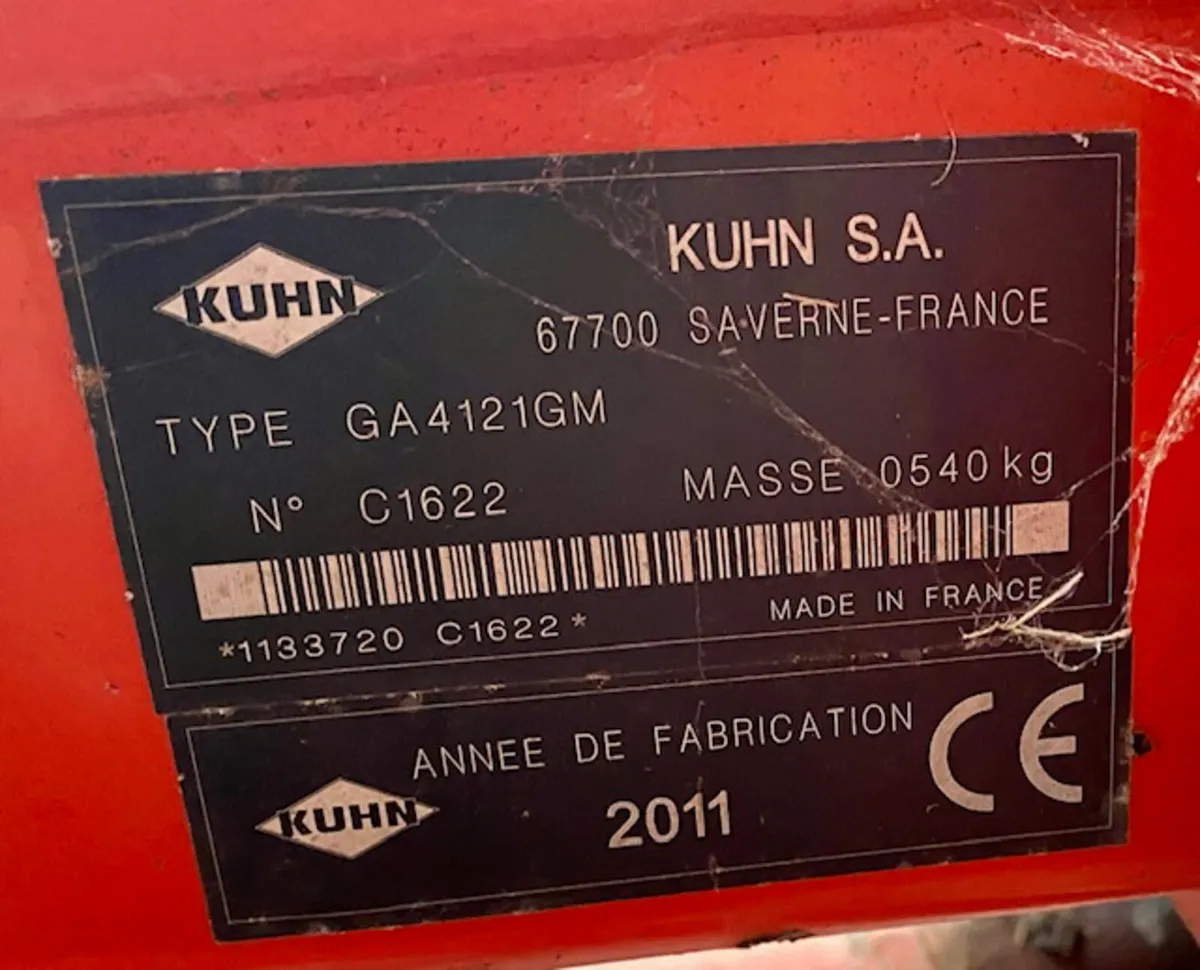 KUHN GA 4121 GM Single Rotor Rake - Image 3