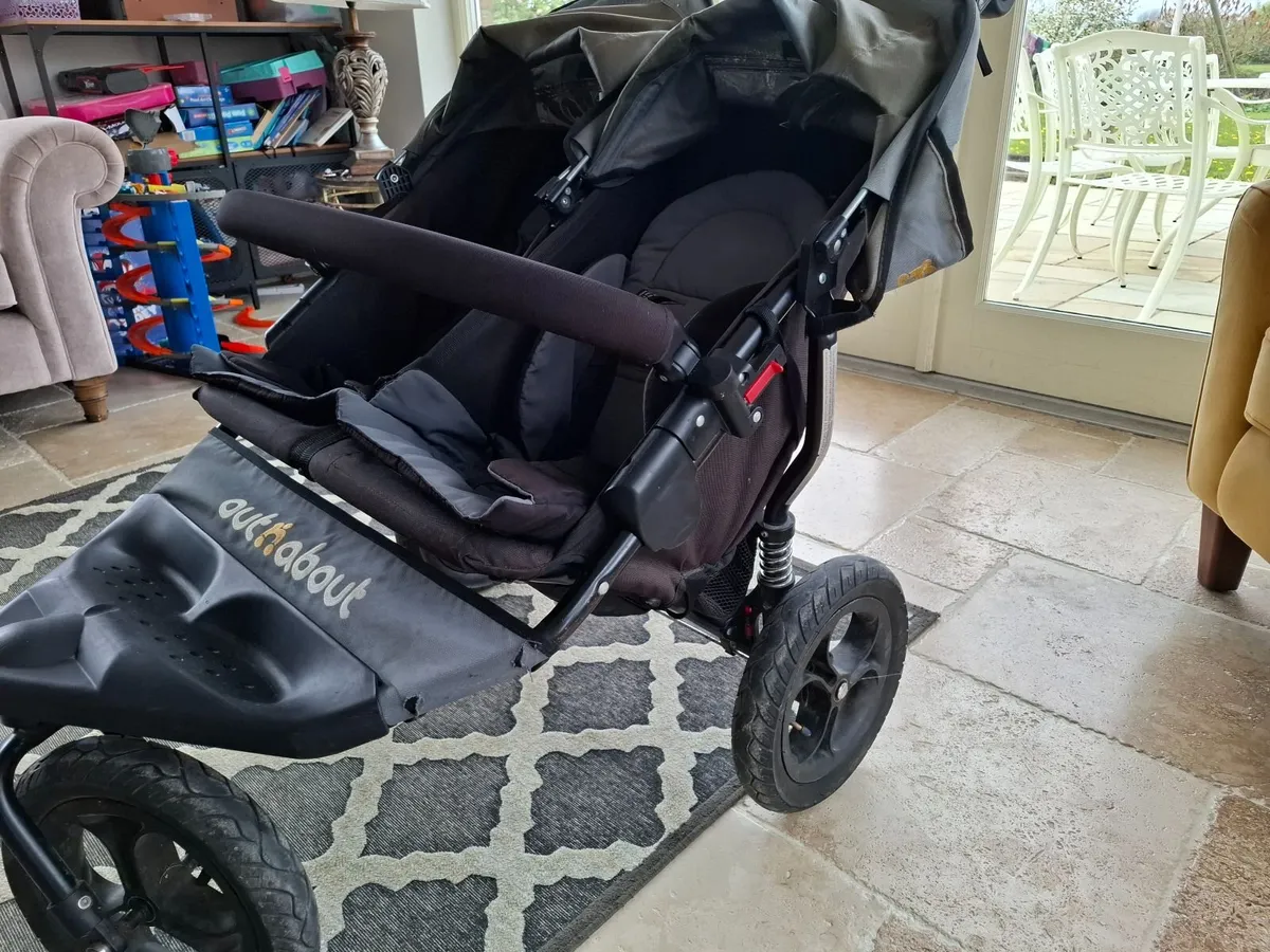 Out n about double  nipper buggy - Image 1