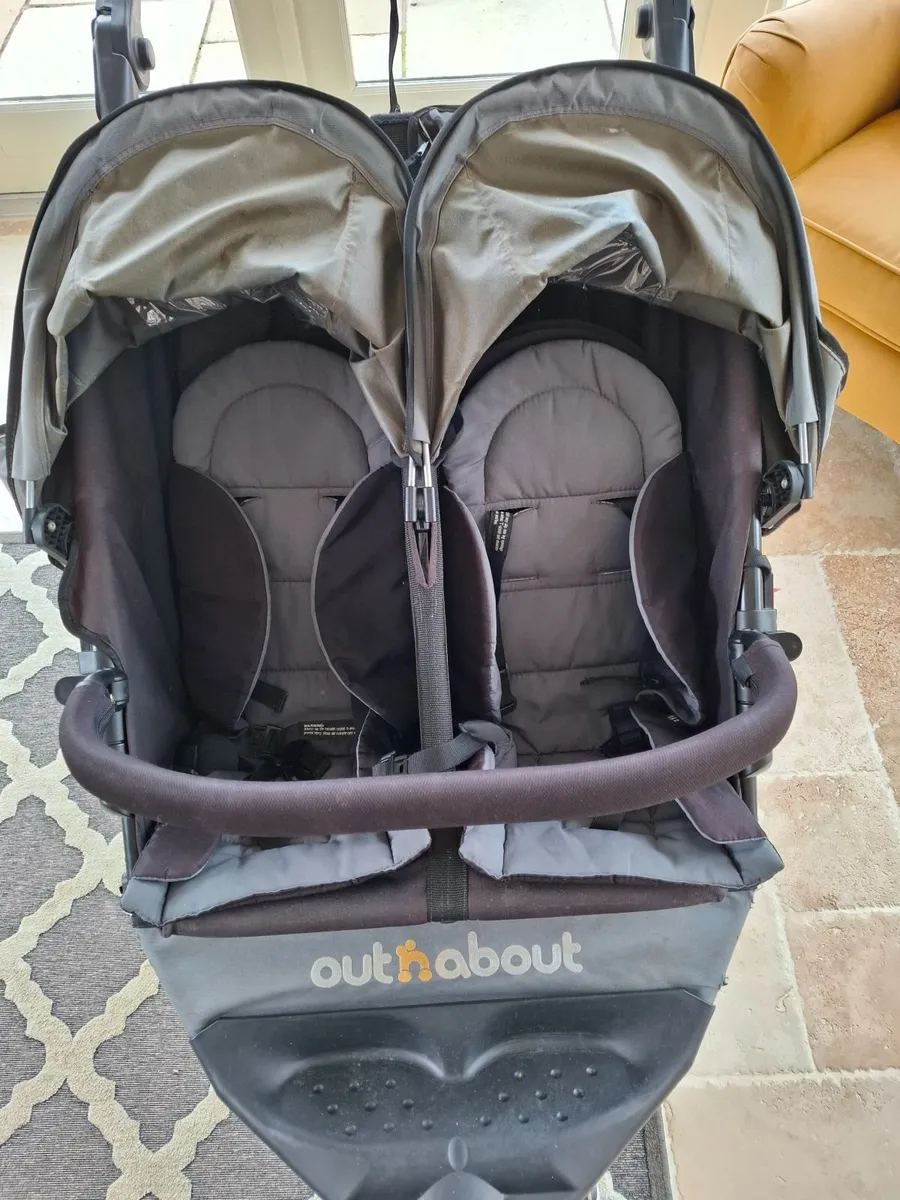 Out n about double  nipper buggy - Image 2