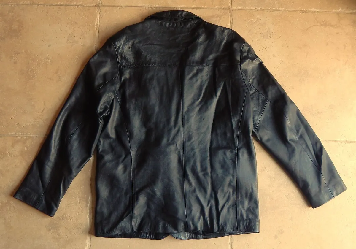 Gents MDK Black Soft Leather Jacket - Image 2