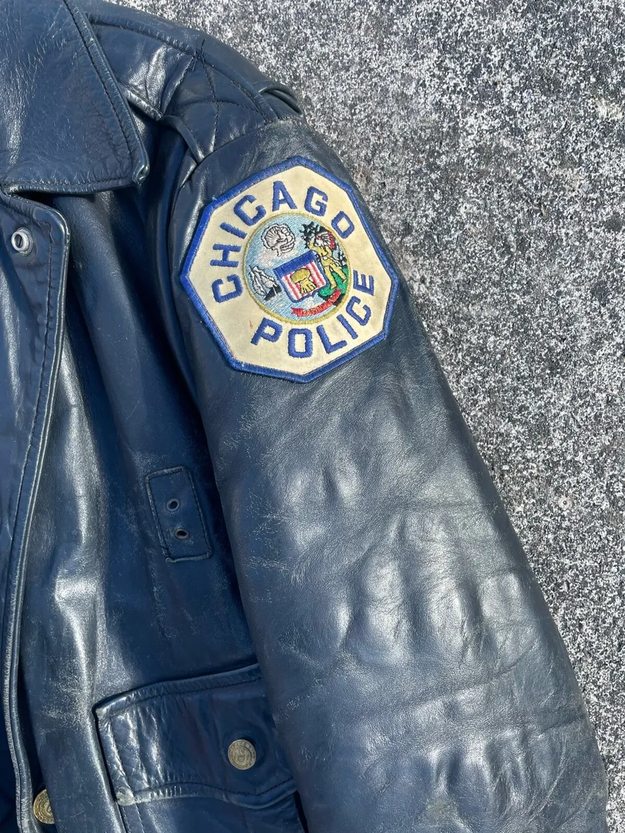 Chicago Police Department leather jacket - Image 3