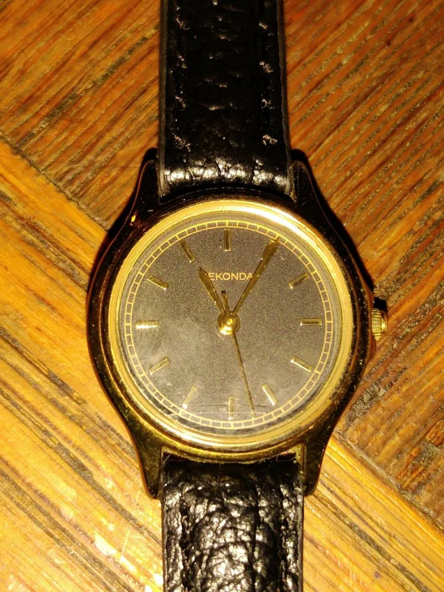 BLACK LARGE SECONDA, Unisex New Wide Watch ! - Image 2