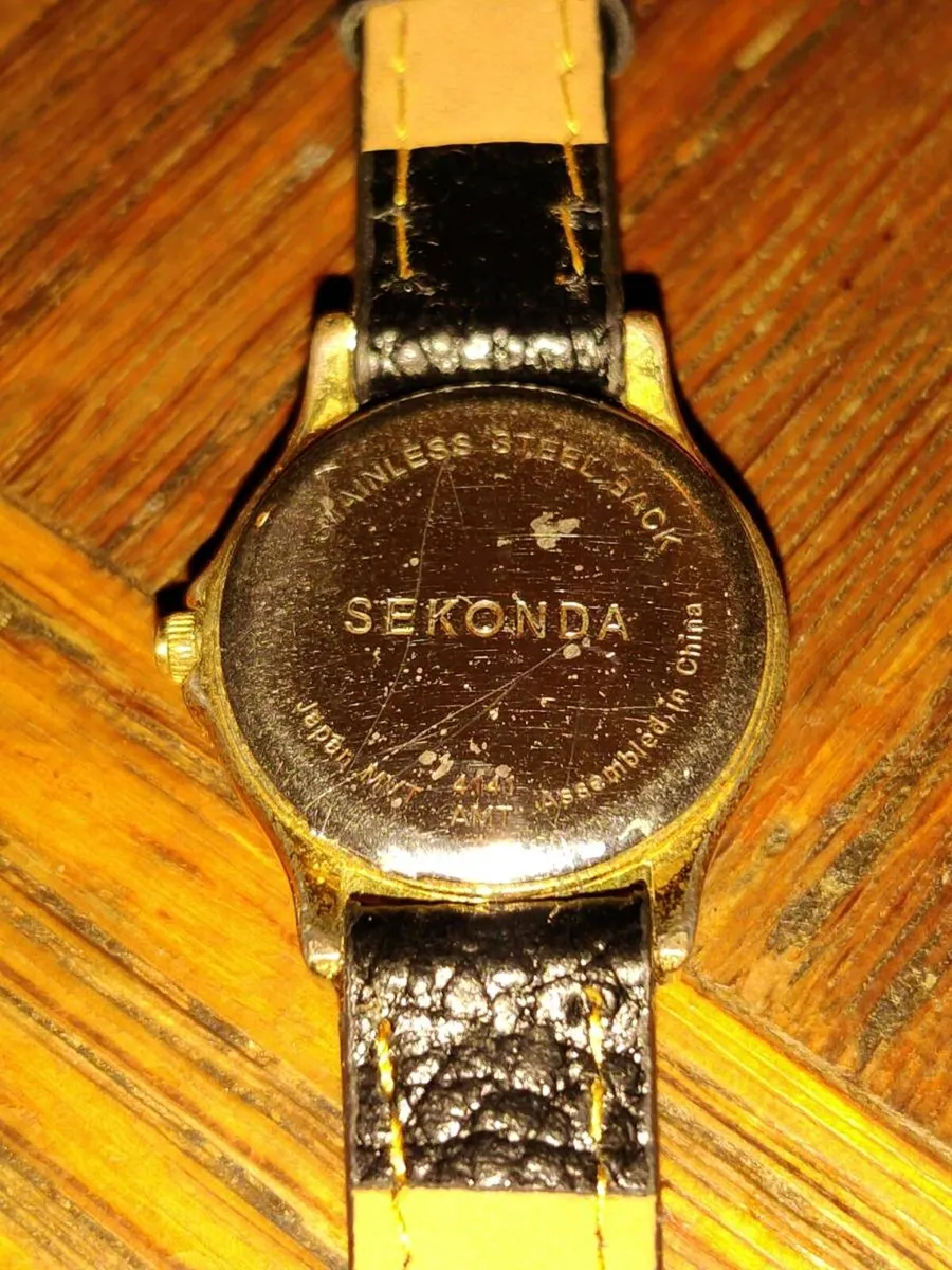 BLACK LARGE SECONDA, Unisex New Wide Watch ! - Image 3