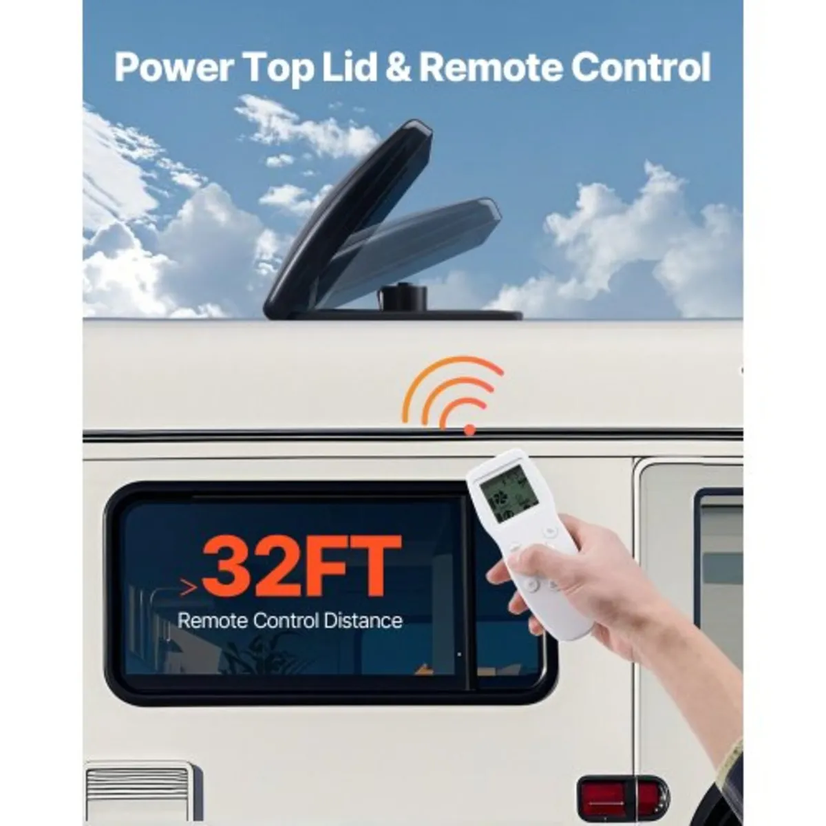 Roof Attic Exhaust Fan, 42W Smart Solar Roof Venti - Image 3