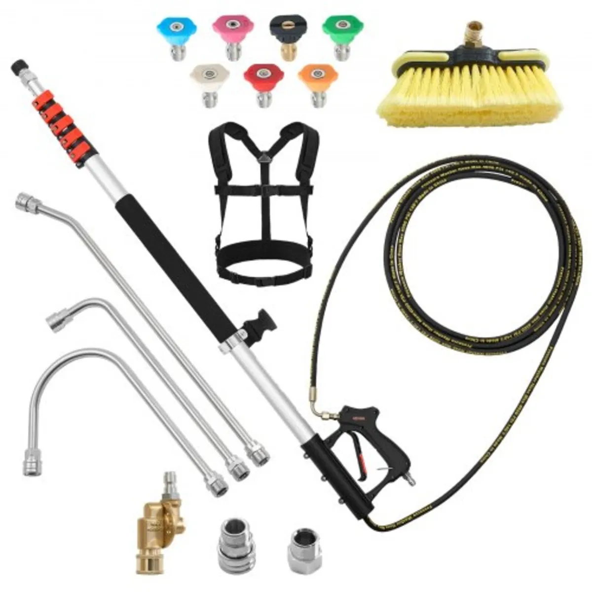 7.62 m Pressure Washer Telescoping Wand, with Powe - Image 1