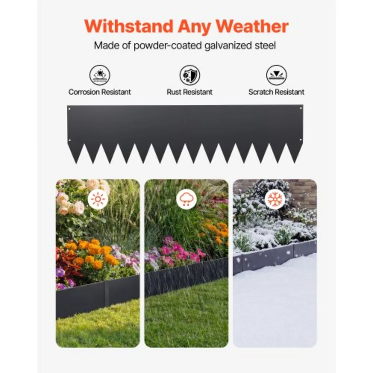 Galvanized Steel Landscape Edging, 6-Pack 1016 x 2 - Image 4