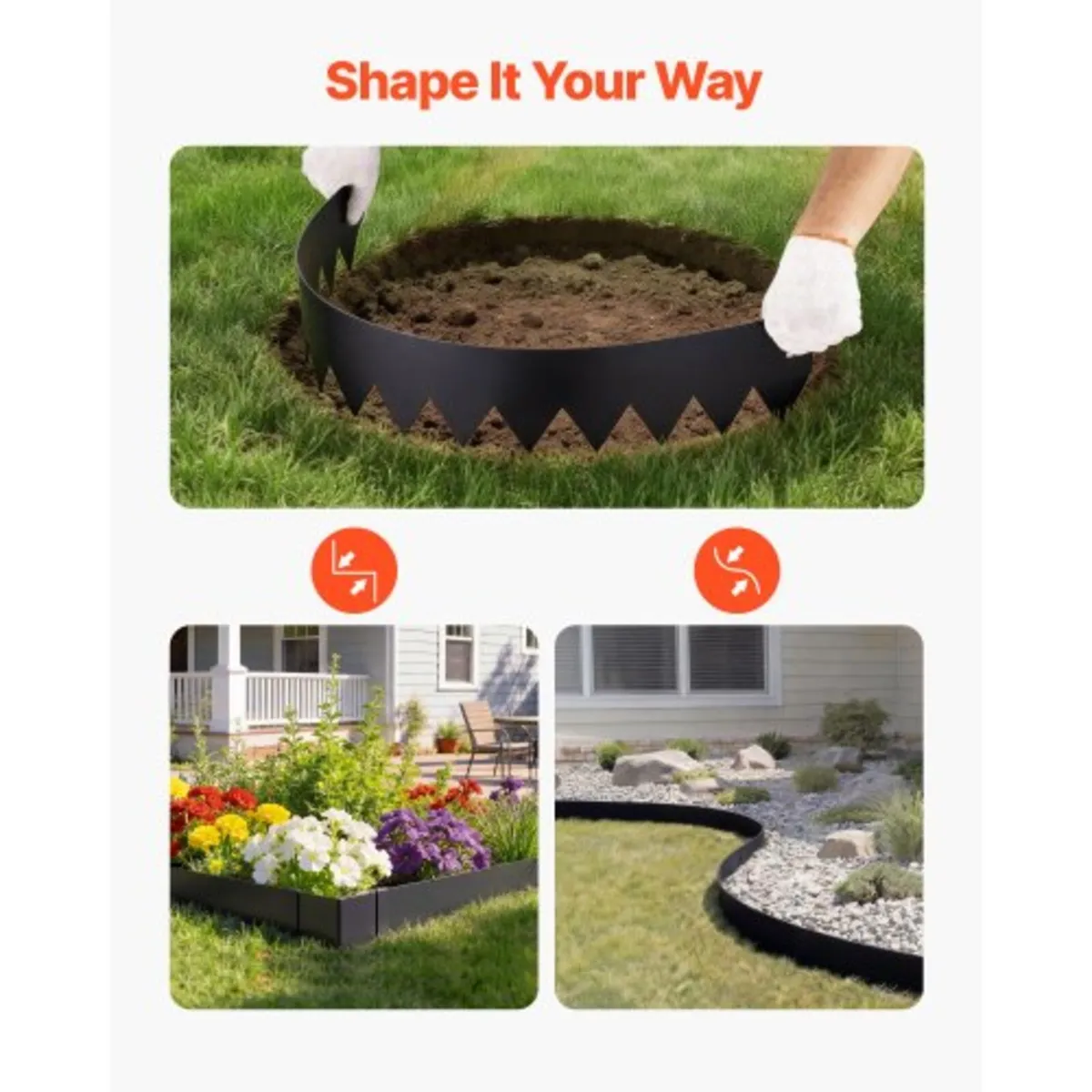 Landscape Edging, 6-Pack 1016 x 203 mm Metal Edgin - Image 4