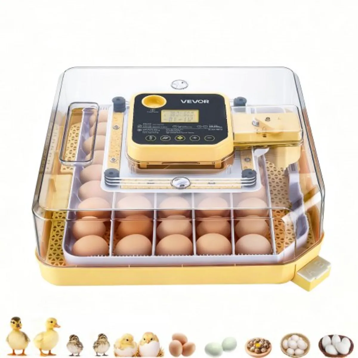 48 Egg Incubator, Automatic Egg Turner with LED Ca - Image 1
