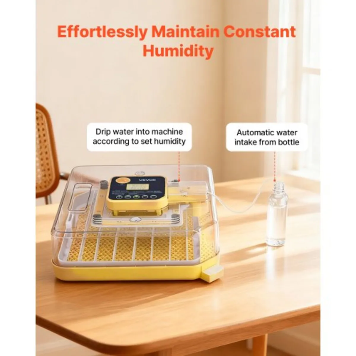 48 Egg Incubator, Automatic Egg Turner with LED Ca - Image 4