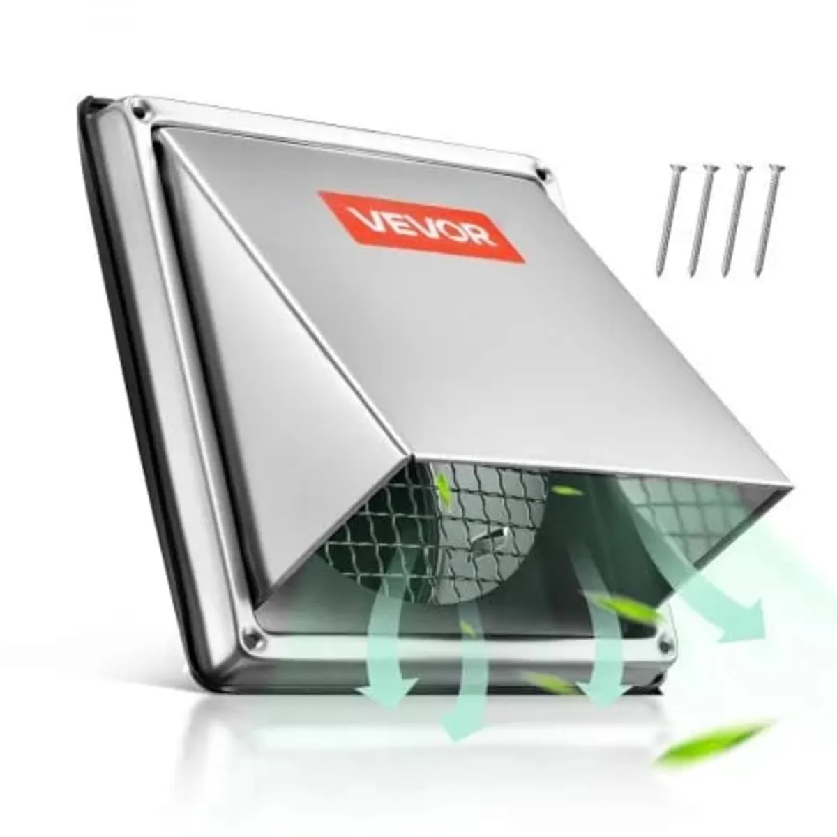 97mm External Extractor Wall Vent Cover, Square AC - Image 1