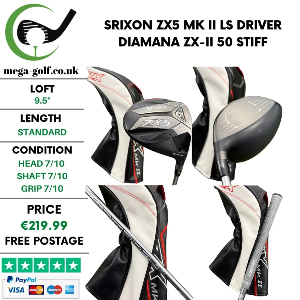Srixon ZX5 Mk II LS Driver / 9.5° / Stiff - Image 1