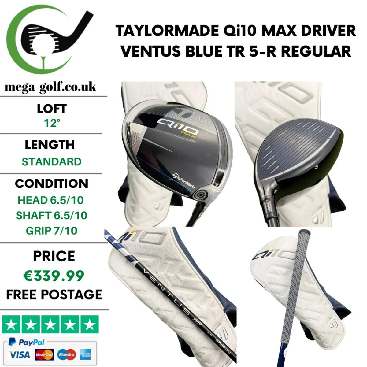 Taylormade Qi10 Max Driver / 12° / Regular - Image 1