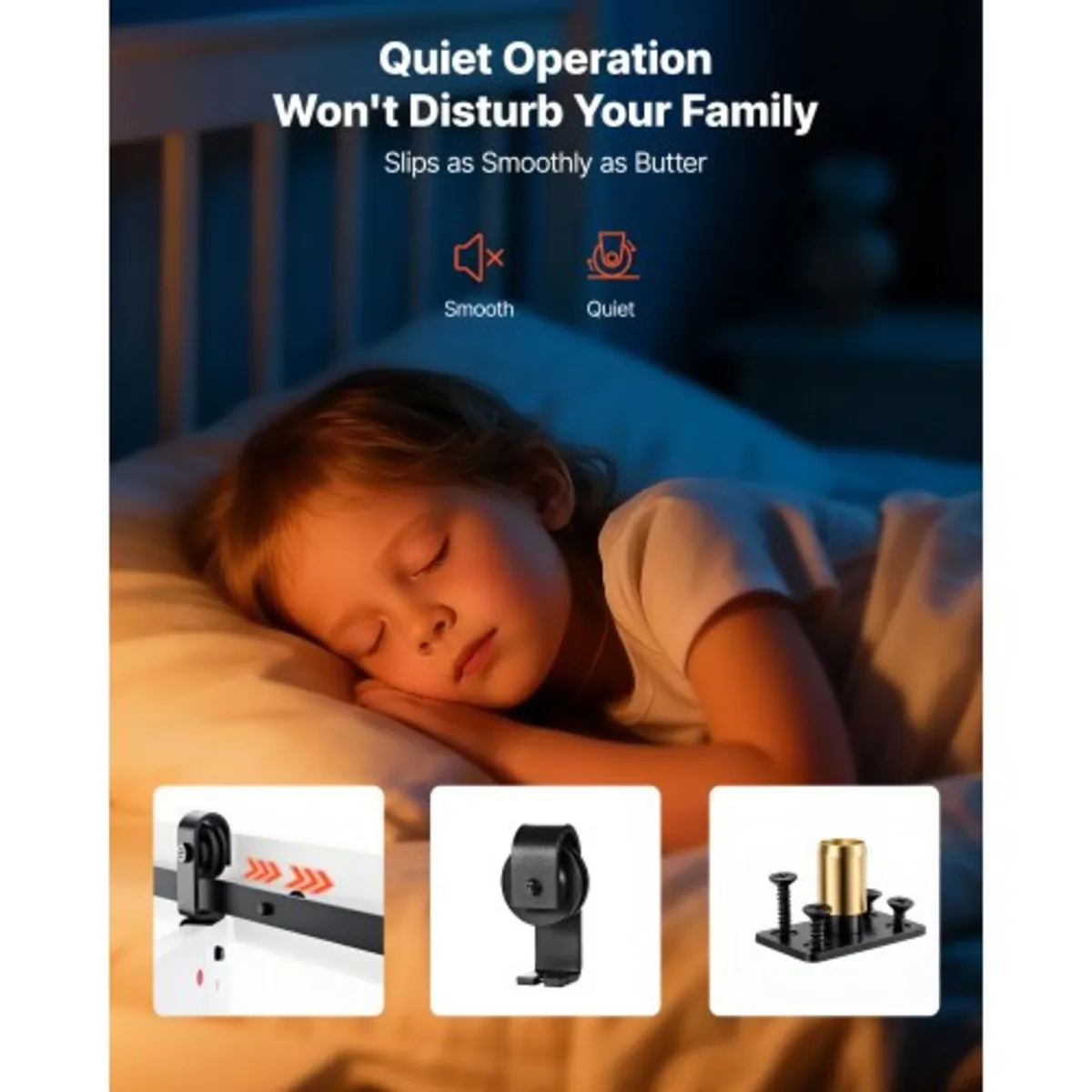 Bifold Barn Door, 914 x 2134 mm, MDF Bi-Fold Slidi - Image 2