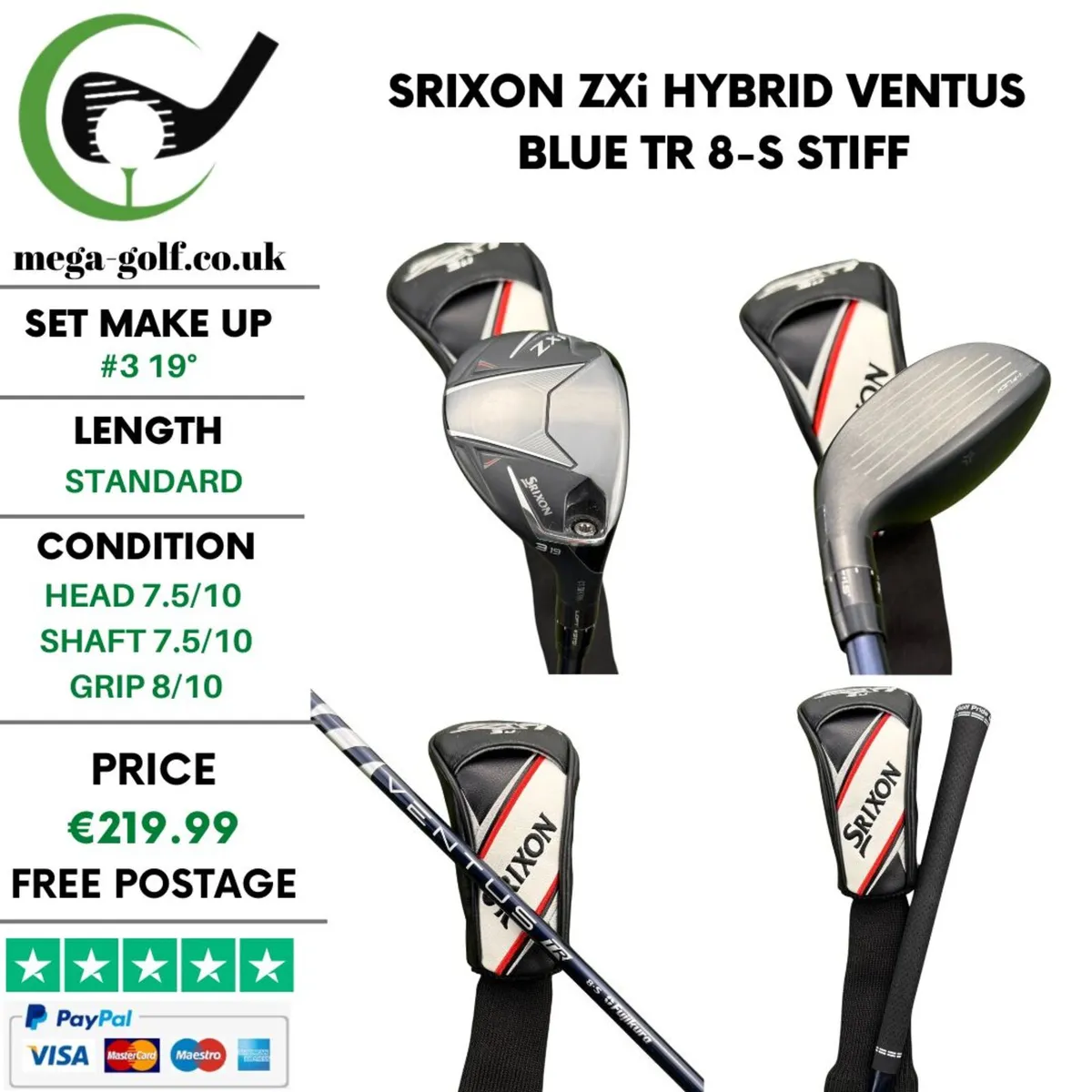 Srixon ZXi Hybrid / #3 19° / Stiff - Image 1