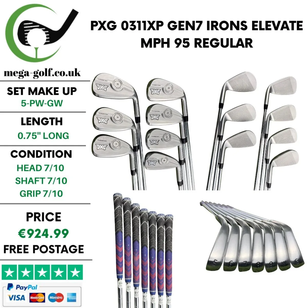 PXG 0311XP Gen7 Irons / 5-Pw-Gw / Regular - Image 1