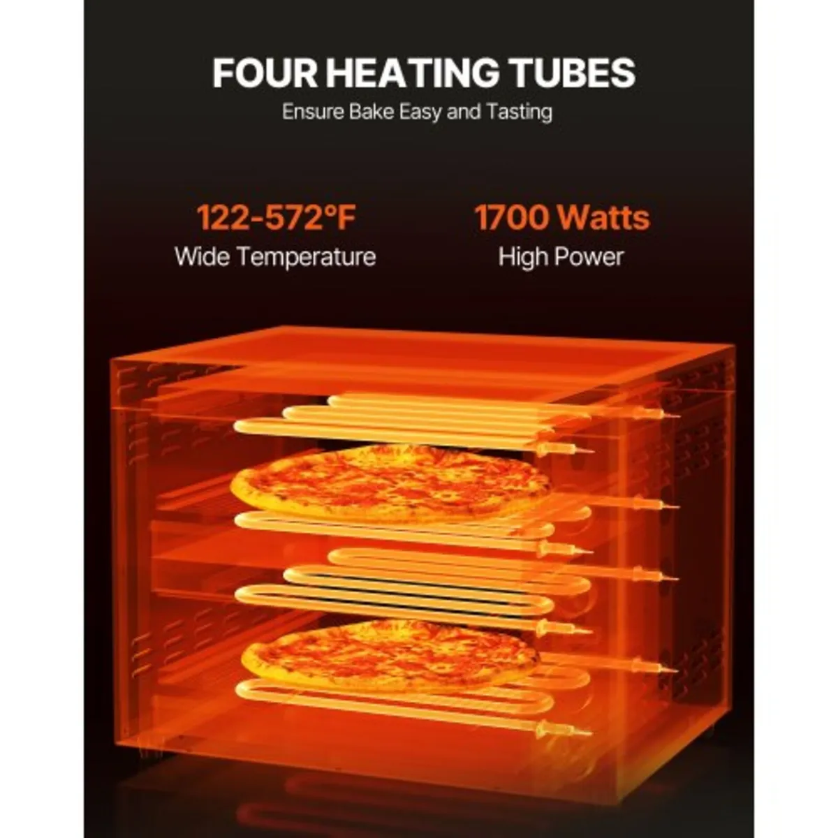 Electric Pizza Oven for Countertops, 12-inch, 1700 - Image 3