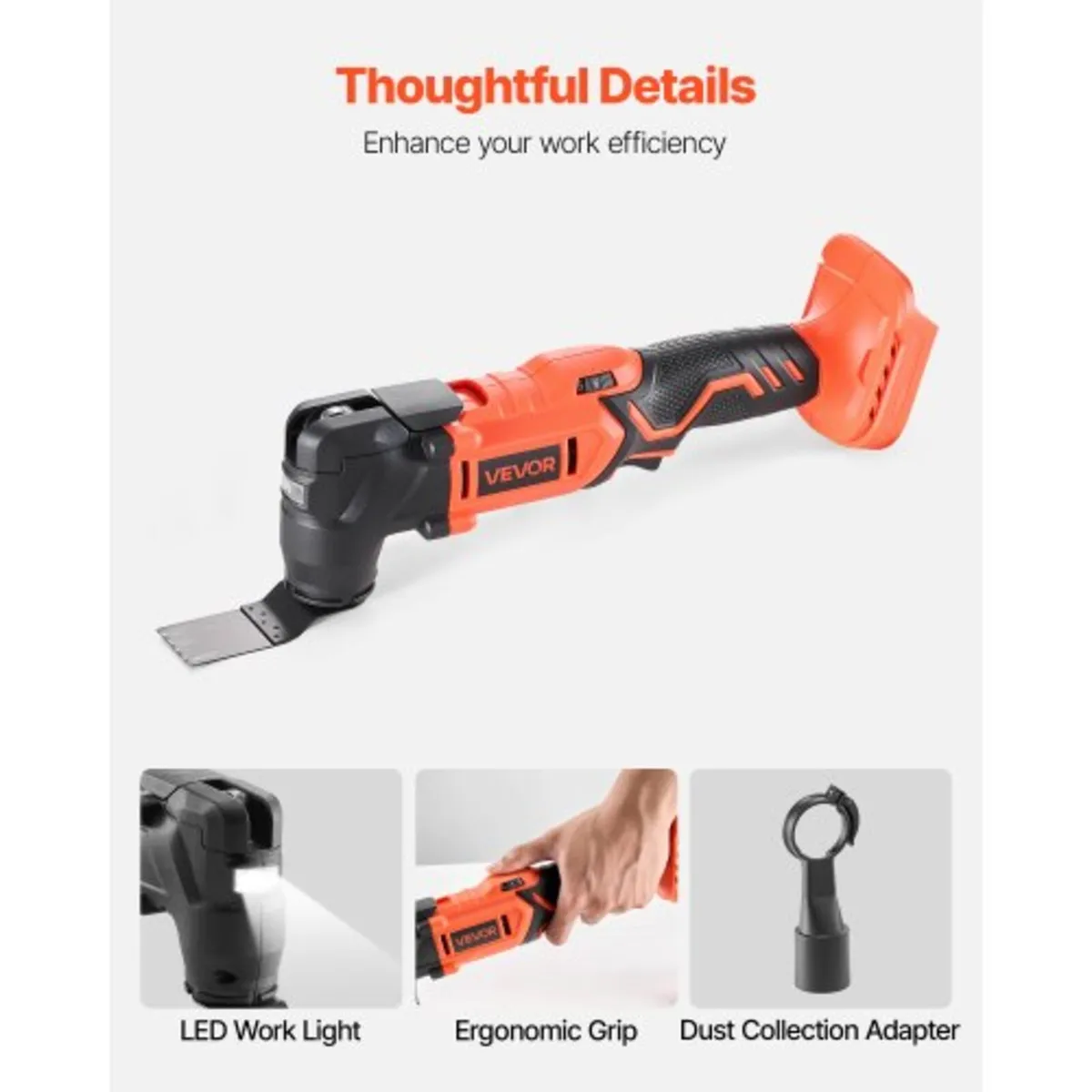 Cordless Oscillating Tool, 20V Multitool Oscillati - Image 4