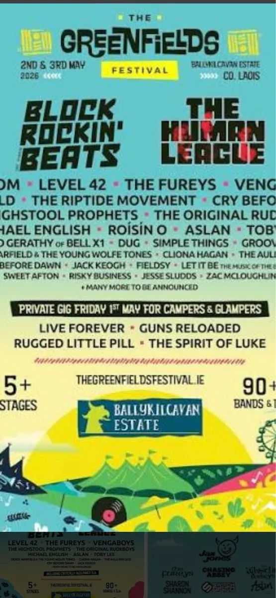 Festival tickets Greenfield Festival this weekend