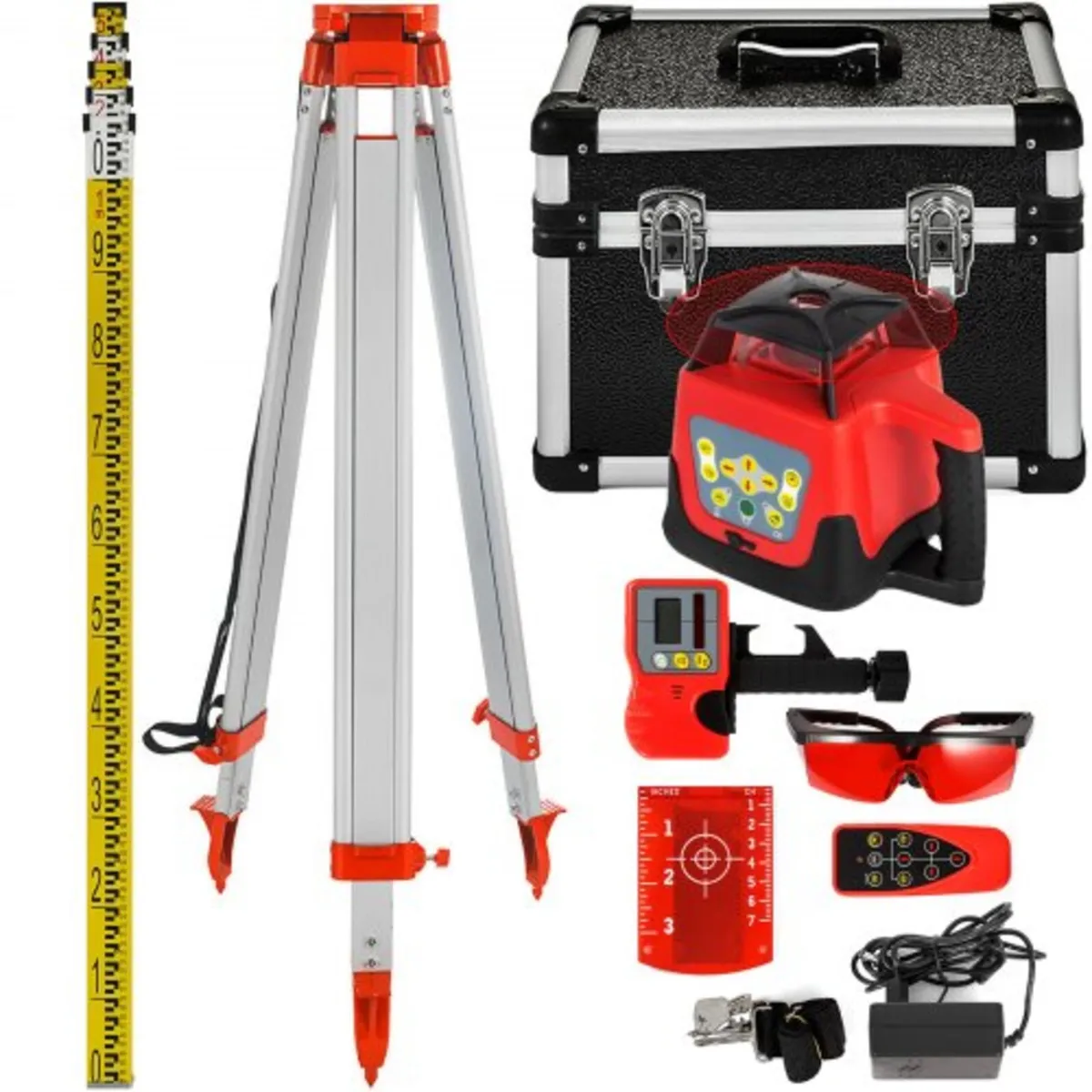 Red Rotary Laser Level Self Leveling Measuring Aut - Image 1