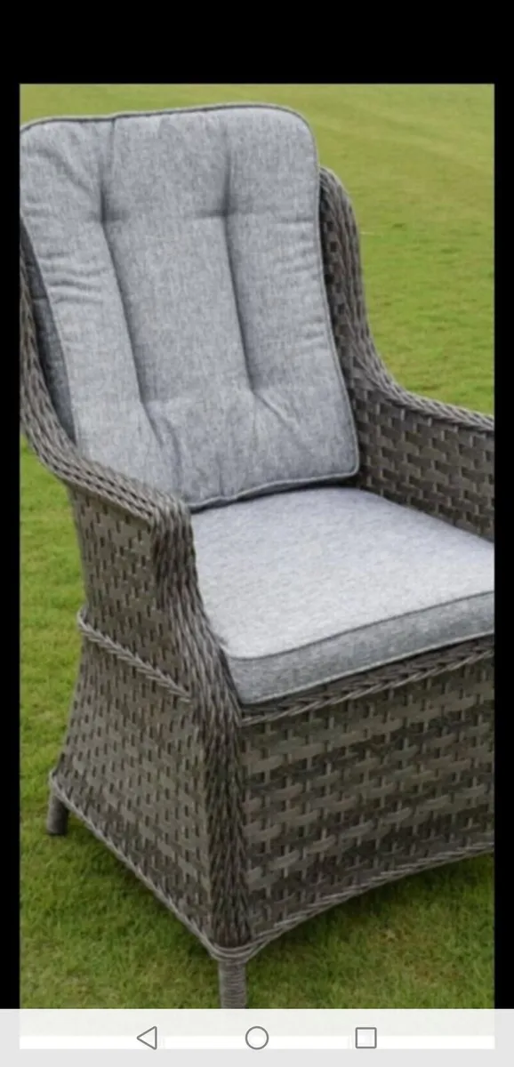 Brand New Dark Grey Rattan Bistro Set - Image 2