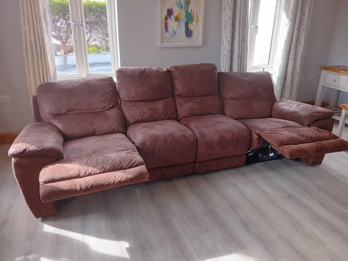 Reclining Four Seater Sofa - Image 2