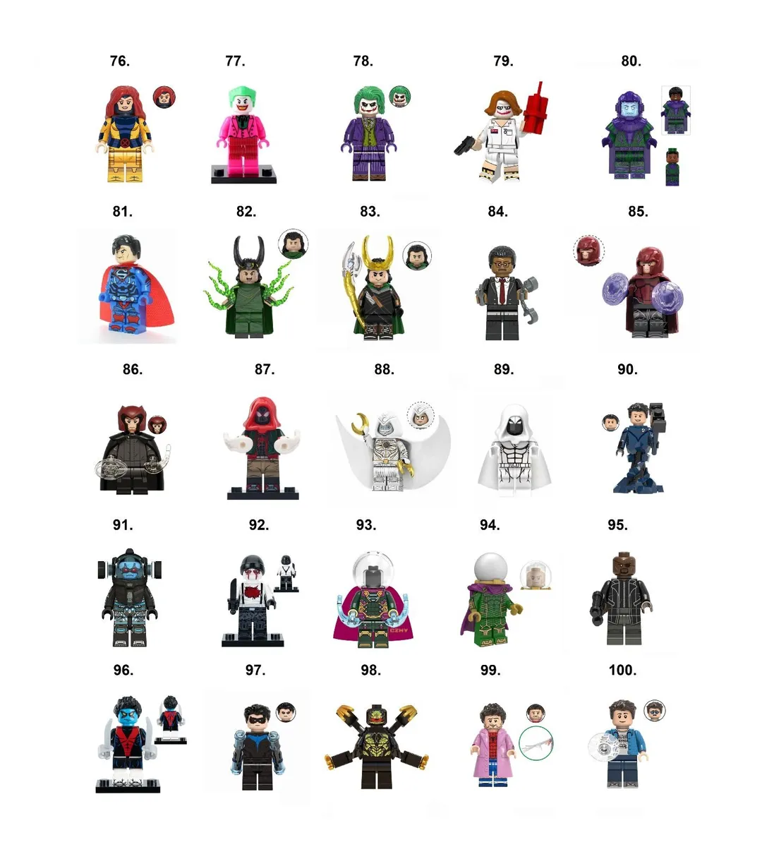 Super Hero Minifigures Compatible Marvel DC (F-P) - Image 2