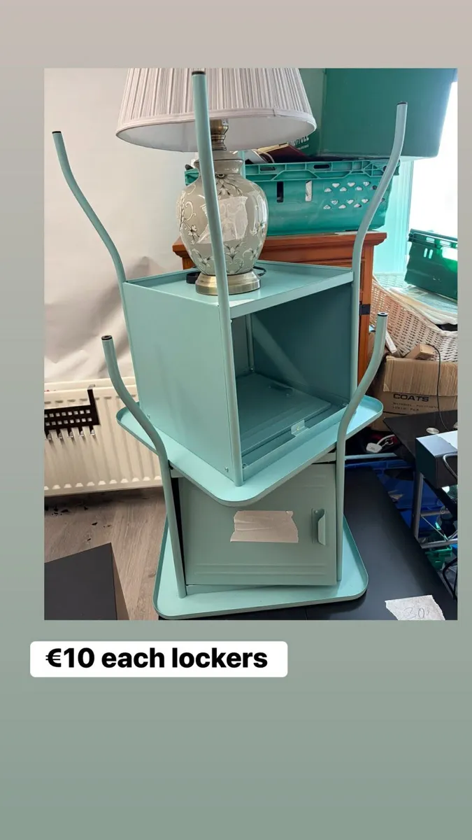 Lockers x 2 for €50 + lamp €20 - Image 1