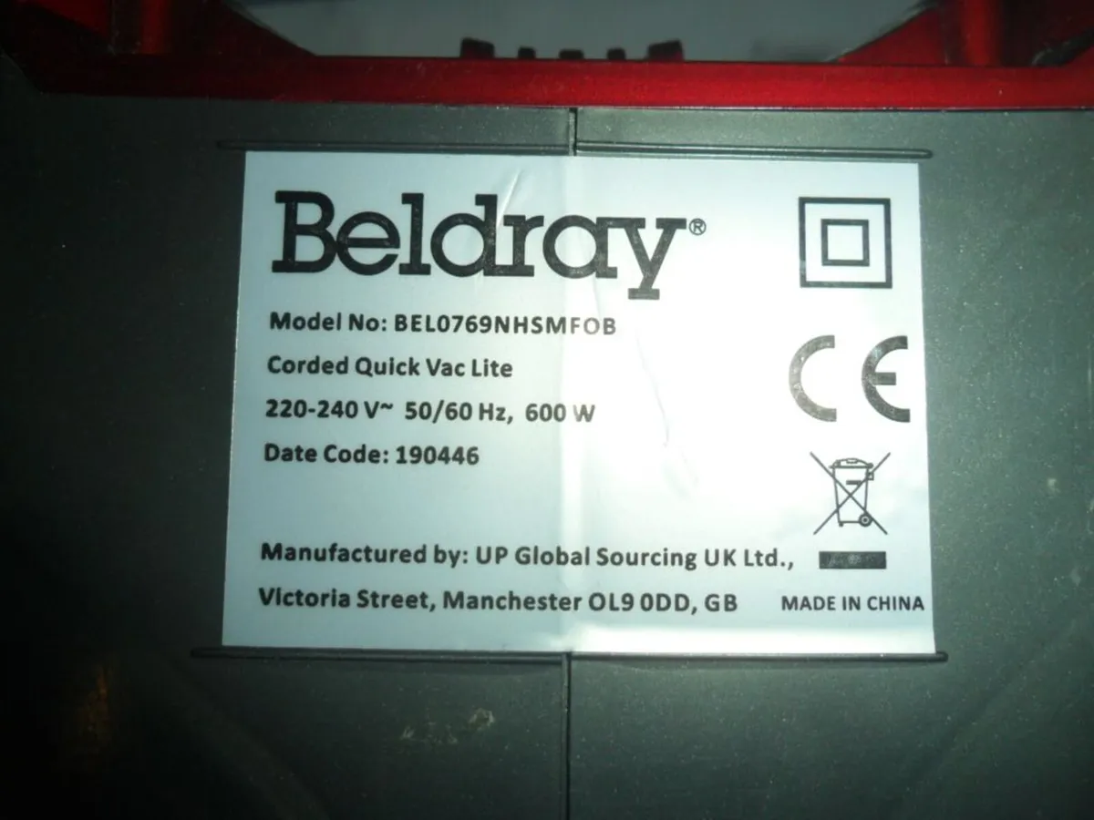 Beldray vacuum cleaner - Image 4