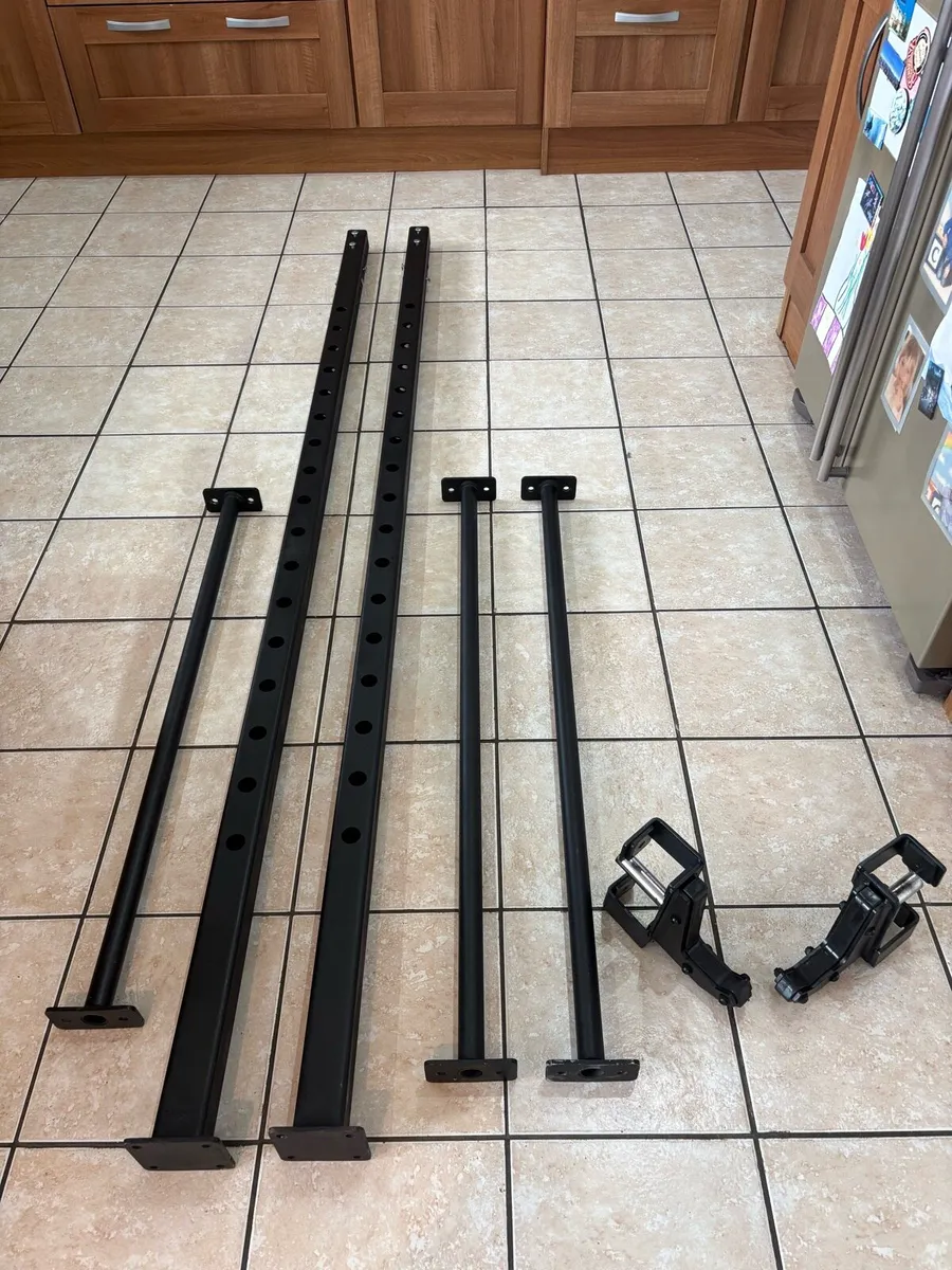 HEAVY GAUGE STEEL GYM SET, RACK ALONE NEW IS 500 E - Image 3