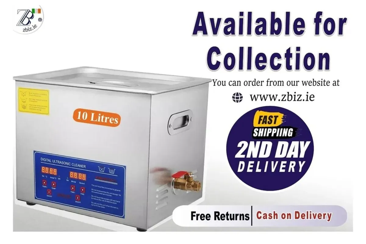 10L Ultrasonic Cleaner with Heater Timer System - Image 1