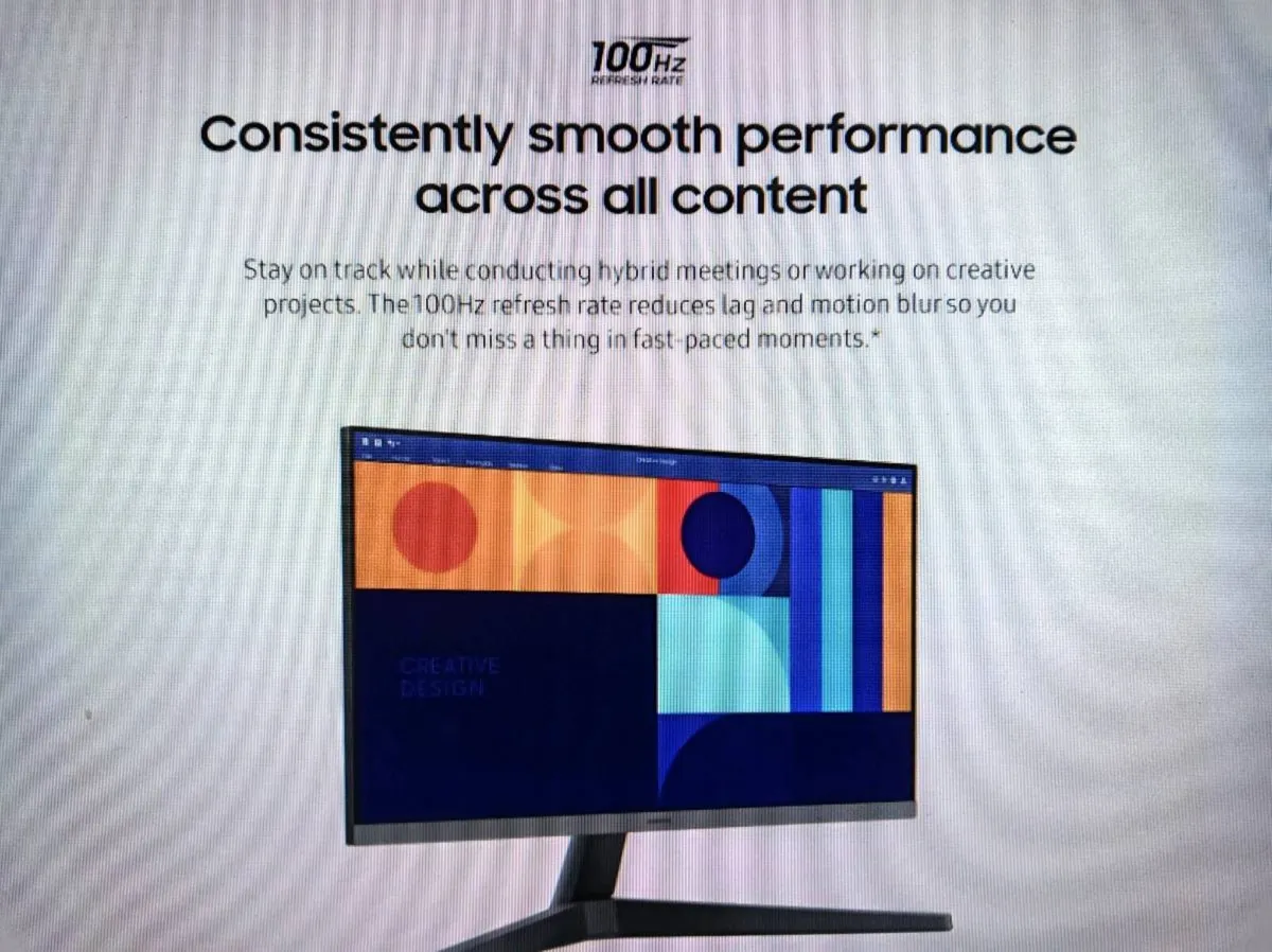 Samsung S33 24.5" Monitor 100HZ,HDMI,USB Brand New - Image 4