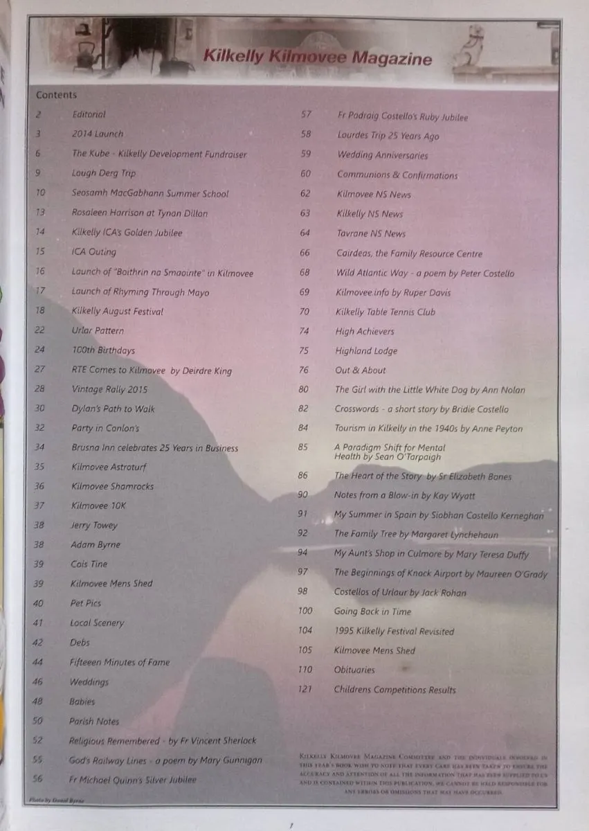 Kilkelly Kilmovee 2015 Annual - Image 2