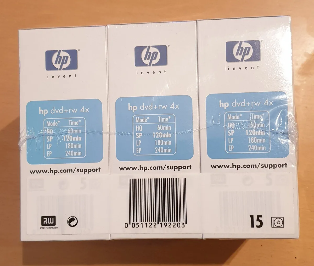 HP DVD-rw 4x - 3pk of 5 discs (2 available) - Image 4