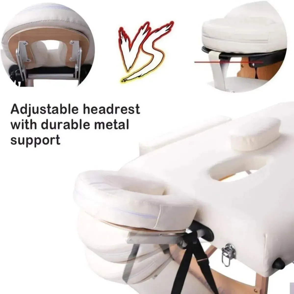 Massage Couch 3-Section Portable Beauty - Image 3