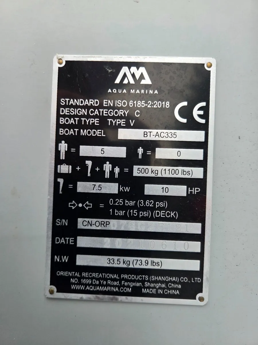 Aqua Marina AirCat 335 - Image 2