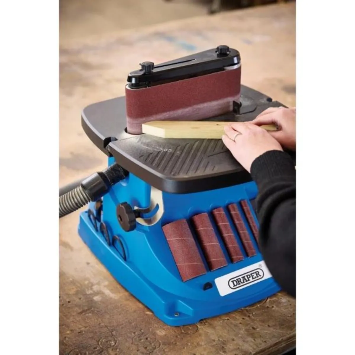 Draper 230V Oscillating Spindle and Belt Sander - Image 2