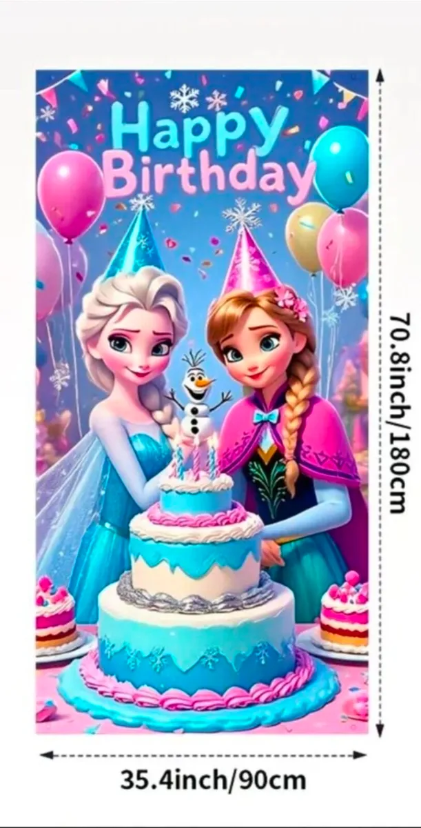 Princesses frozen elsa dress And back drop backgro - Image 2