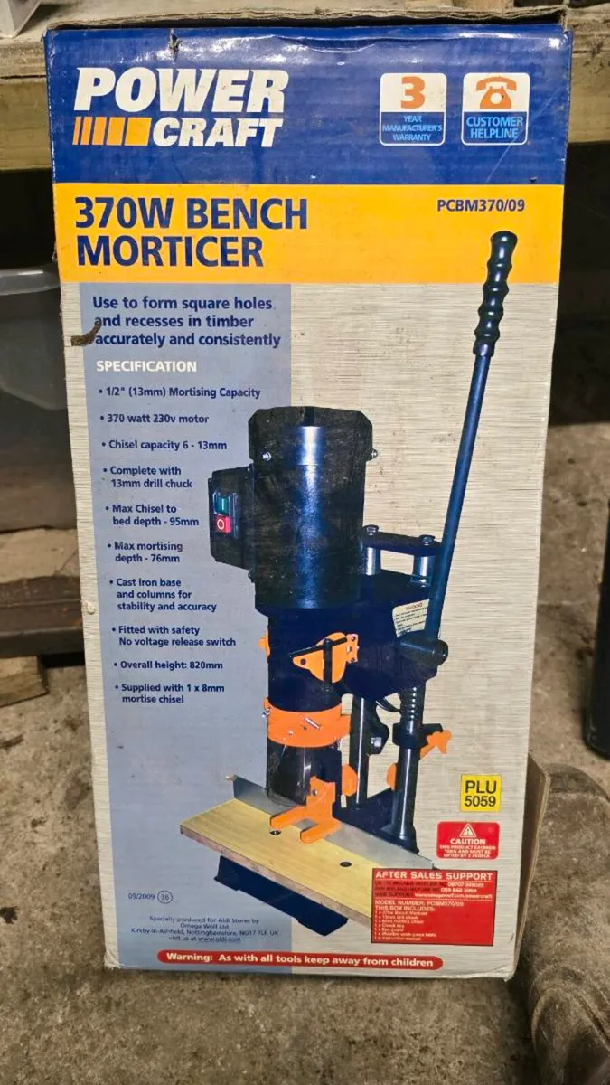 Bench mortiser , woodwork 370 watt