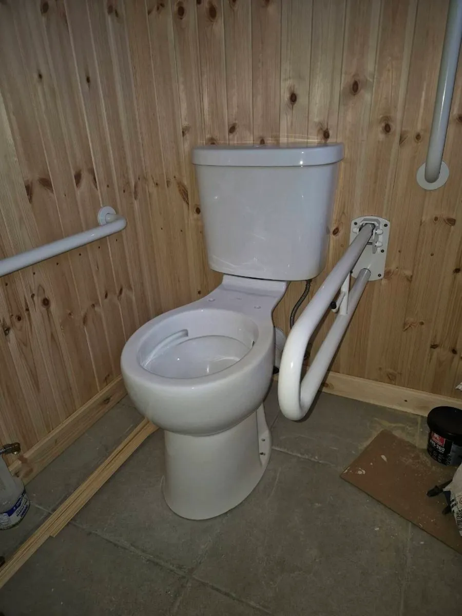 Disabled toilet, sink and handrails - Image 4