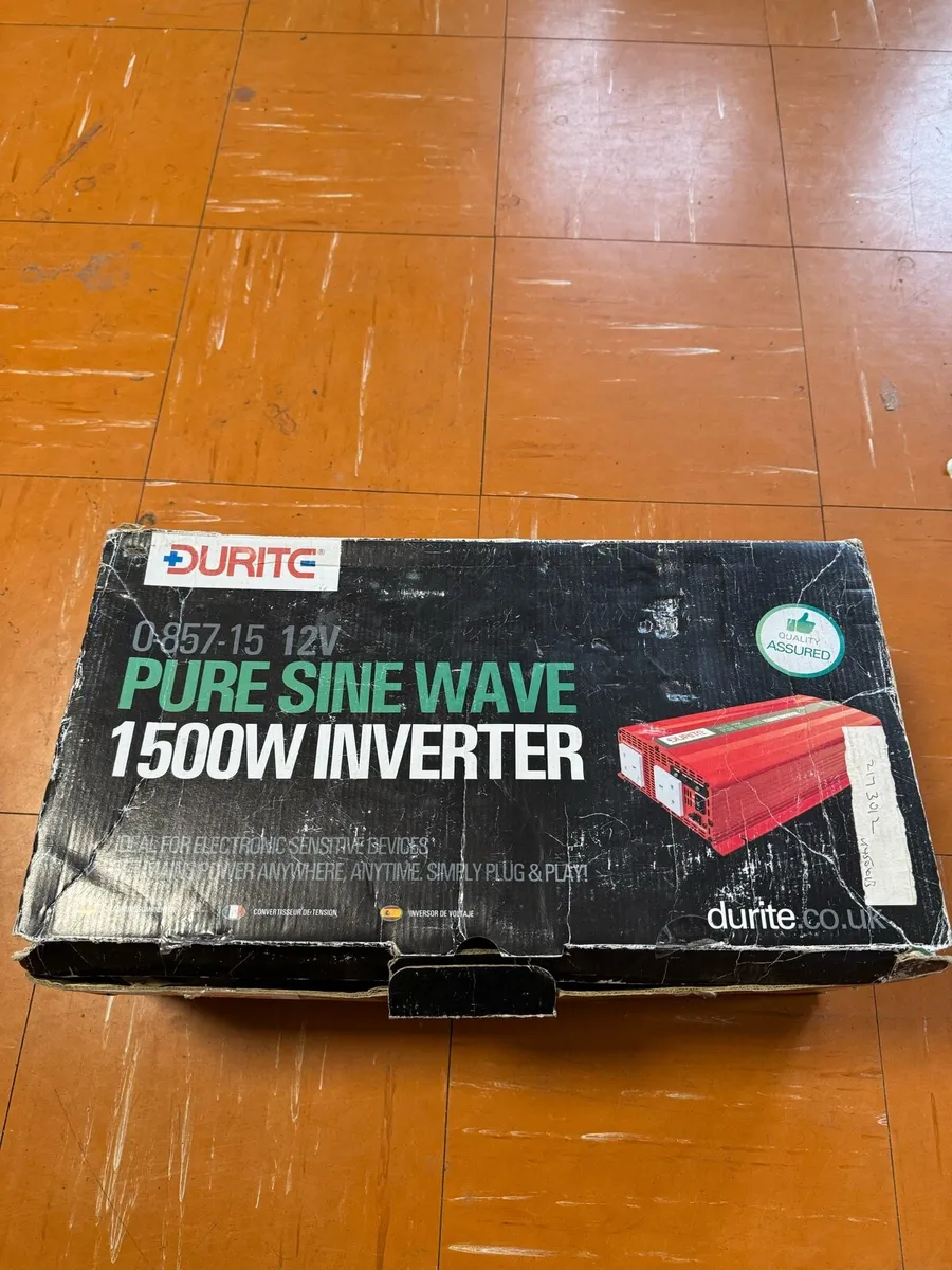 Durite Pure Sine Wave 1500W 12V Inverter - Image 1