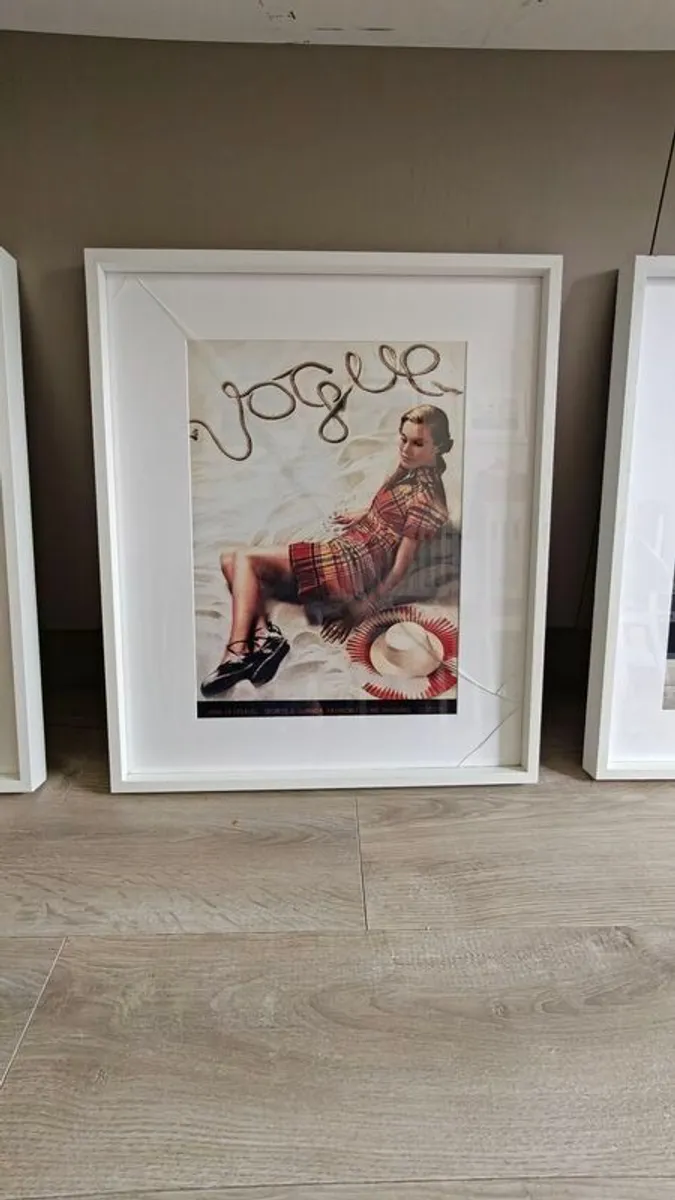 Set of 3 Vintage Vogue Cover Framed Prints - Image 4